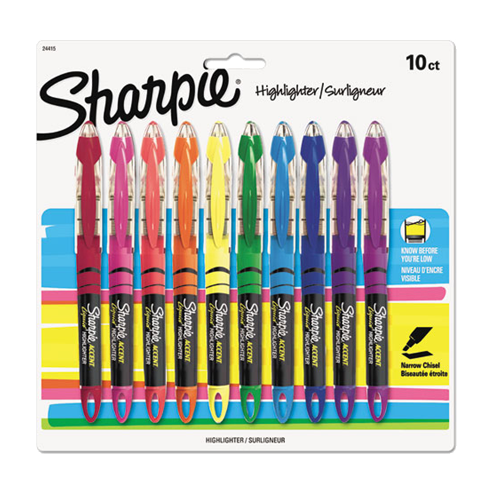 SHARPIE ACCENT PEN STYLE LIQUID HIGHLIGHTER ASSORTED COLORS STATIONERY by SHARPIE at Sundora