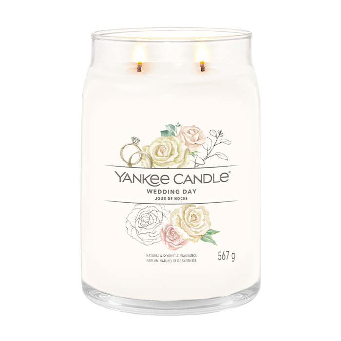 WEDDING DAY SIGNATURE JAR CANDLE by YANKEE CANDLE at Sundora