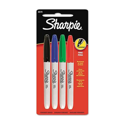 SHARPIE PERMANENT MARKERS, FINE POINT STATIONERY by SHARPIE at Sundora