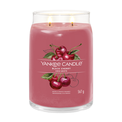 BLACK CHERRY SIGNATURE JAR CANDLE by YANKEE CANDLE at Sundora