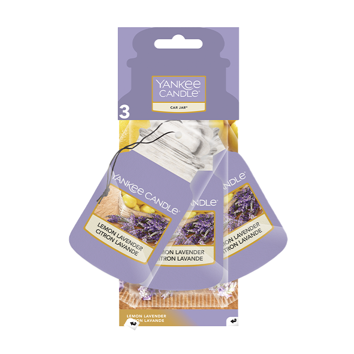BONUS 3 PACK LEMON LAVENDER CAR JAR by YANKEE CANDLE at Sundora