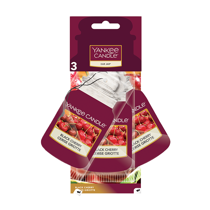 BONUS 3 PACK BLACK CHERRY CAR JAR by YANKEE CANDLE at Sundora