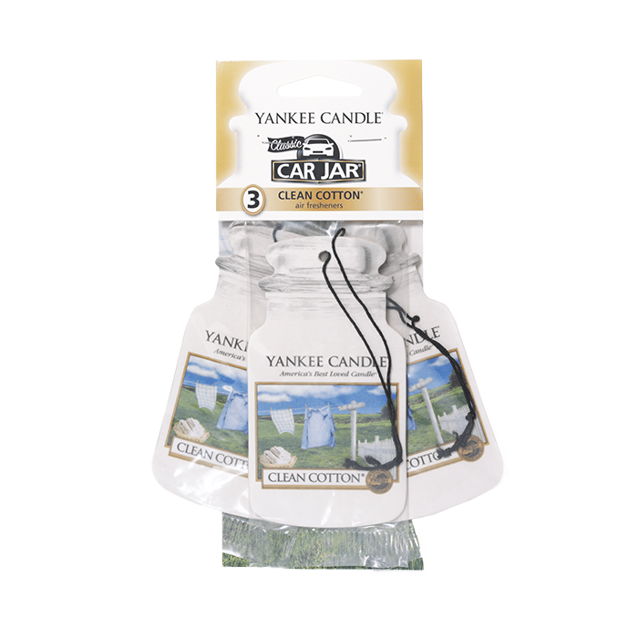 BONUS 3 PACK CLEAN COTTON CAR JAR by YANKEE CANDLE at Sundora