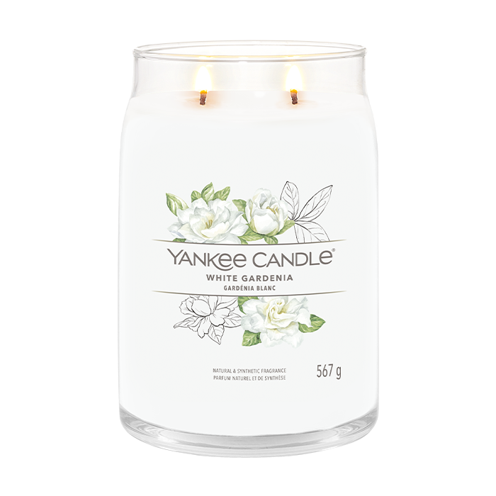 WHITE GARDENIA SIGNATURE JAR CANDLE by YANKEE CANDLE at Sundora