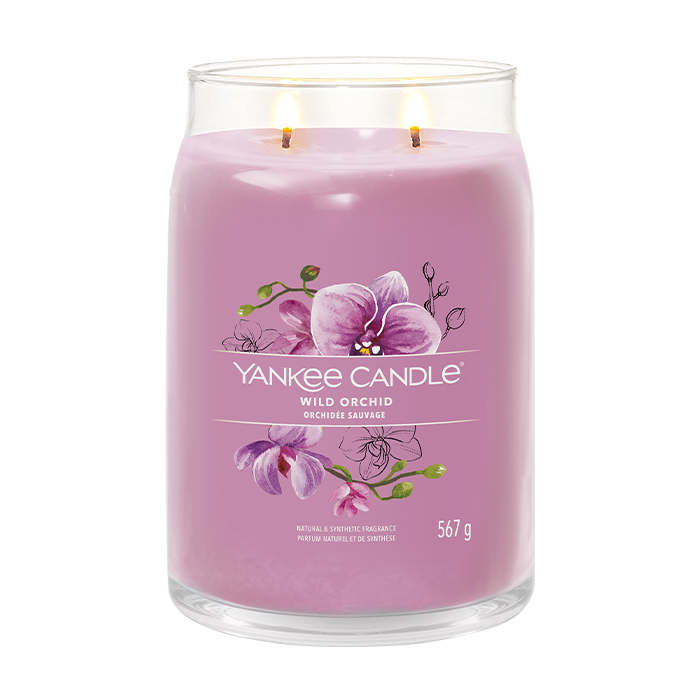 WILD ORCHID SIGNATURE JAR CANDLE by YANKEE CANDLE at Sundora