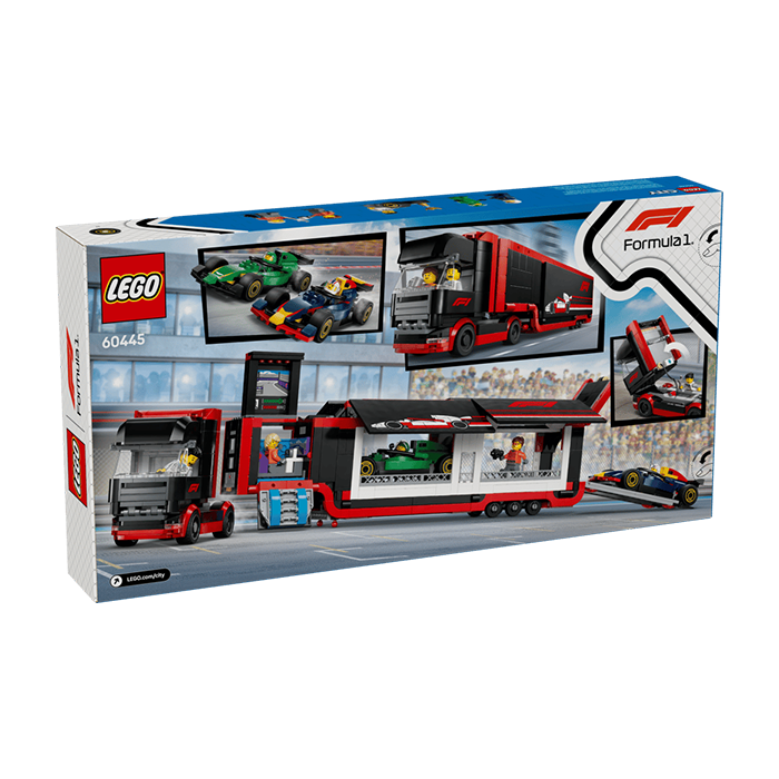 60445 F1® Truck with RB20 &amp; AMR24 F1® Cars