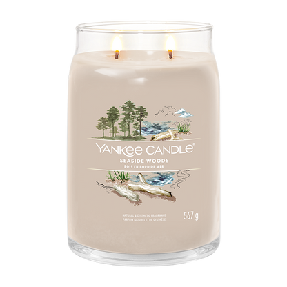 SEASIDE WOODS SIGNATURE JAR CANDLE by YANKEE CANDLE at Sundora