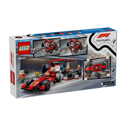 60443 F1® Pit Stop &amp; Pit Crew with Ferrari Car