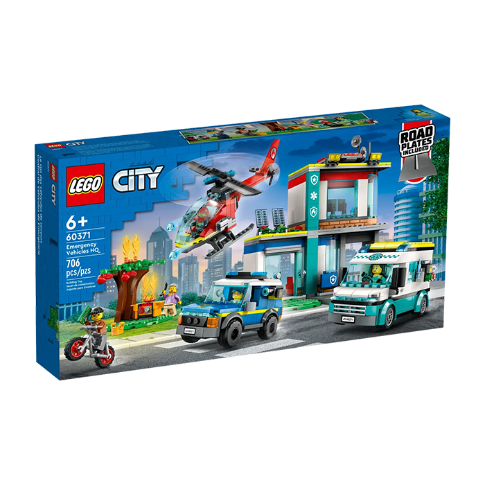 60371 EMERGENCY VEHICLES HQ TOYS by LEGO at Sundora