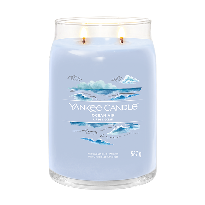 OCEAN AIR SIGNATURE JAR CANDLE by YANKEE CANDLE at Sundora