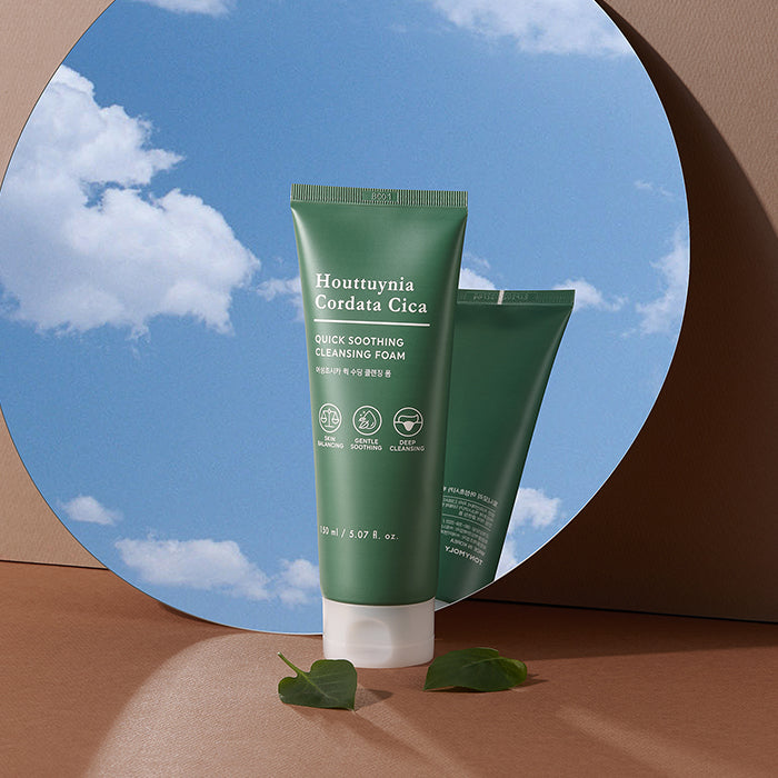 HOUTTUYNIA CORDATA CICA QUICK SOOTHING CLEANSING FOAM CLEANSER by TONYMOLY at Sundora