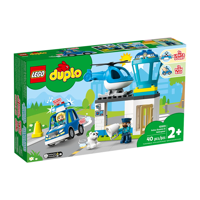 10959 POLICE STATION &amp; HELICOPTER TOYS by LEGO at Sundora