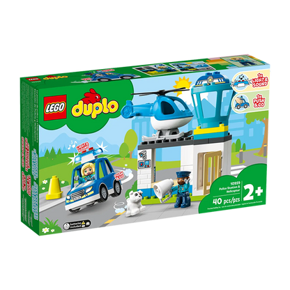 10959 POLICE STATION &amp; HELICOPTER TOYS by LEGO at Sundora