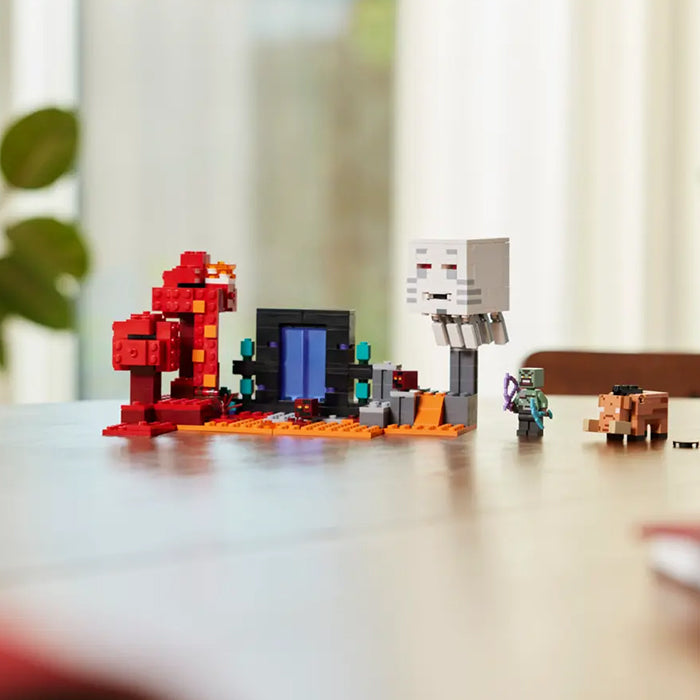 21255 MINECRAFT THE NETHER PORTAL AMBUSH TOYS by LEGO at Sundora