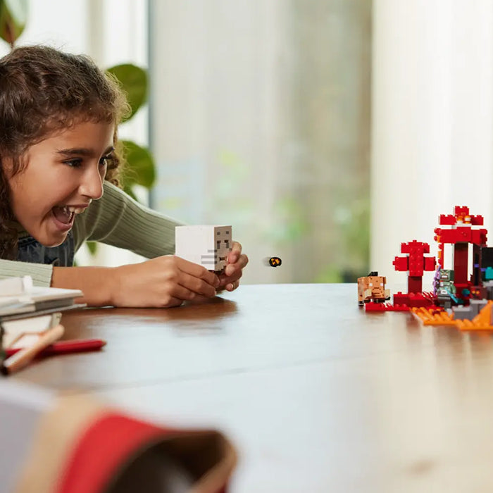 21255 MINECRAFT THE NETHER PORTAL AMBUSH TOYS by LEGO at Sundora