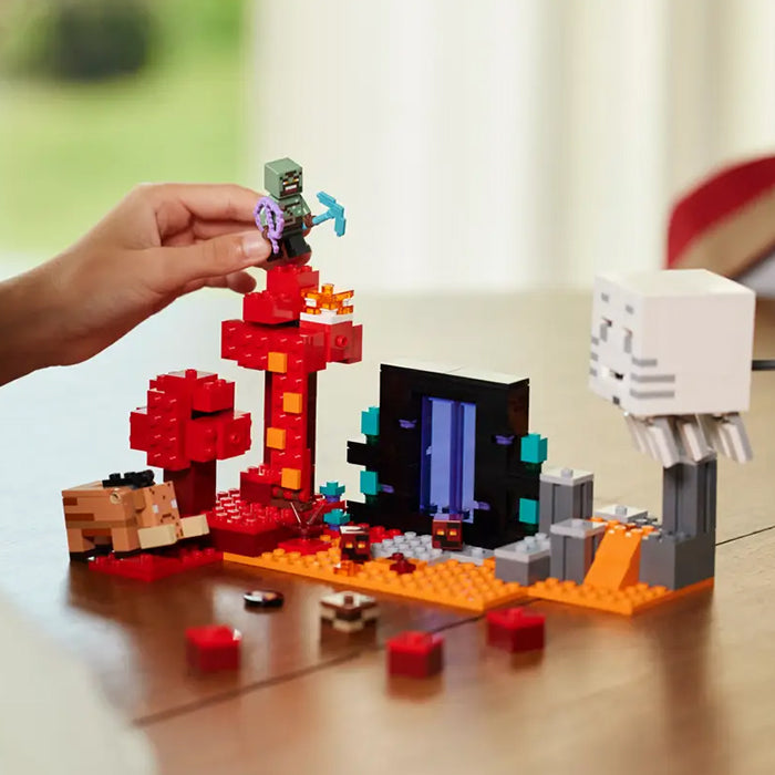 21255 MINECRAFT THE NETHER PORTAL AMBUSH TOYS by LEGO at Sundora