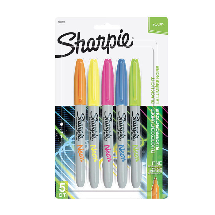 SHARPIE PERMANENT MARKERS, NEON, FINE POINT STATIONERY by SHARPIE at Sundora