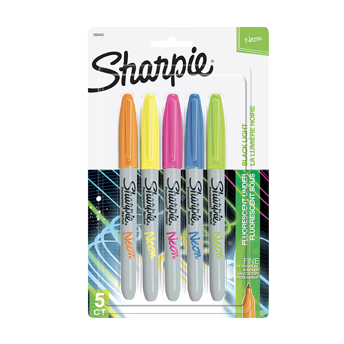 SHARPIE PERMANENT MARKERS, NEON, FINE POINT STATIONERY by SHARPIE at Sundora