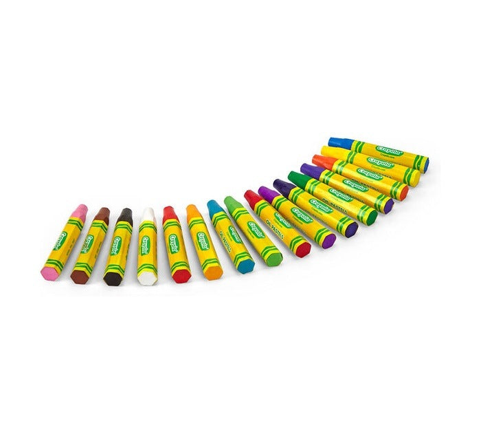 16 Colors Hexagonal Shape Oil Pastel OIL PASTELS by CRAYOLA at Sundora