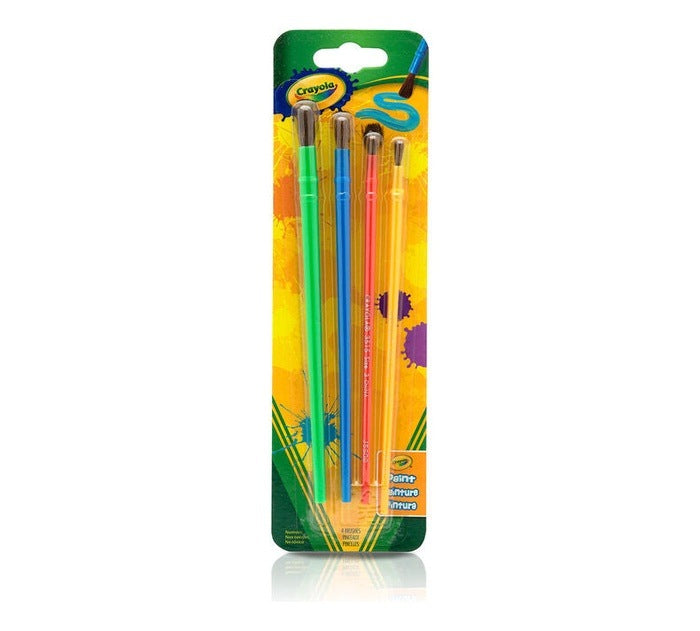 Paint Brushes 4Pcs STATIONERY by CRAYOLA at Sundora