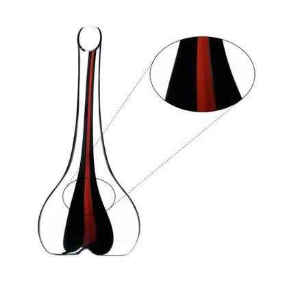 Black Tie Smile Decanter - Red
