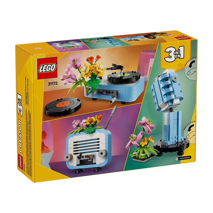 31172 Record Player with Flowers
