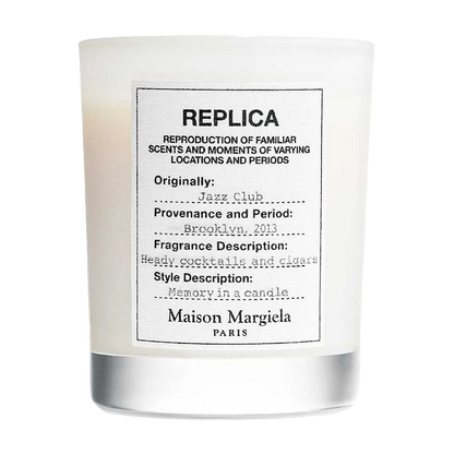 REPLICA JAZZ CLUB SCENTED CANDLE CANDLE by MAISON MARGIELA at Sundora