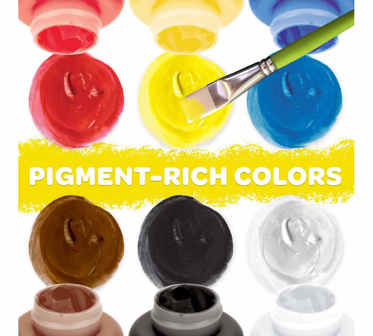 6 Colors Acrylic Paint Set PAINT SET by CRAYOLA at Sundora