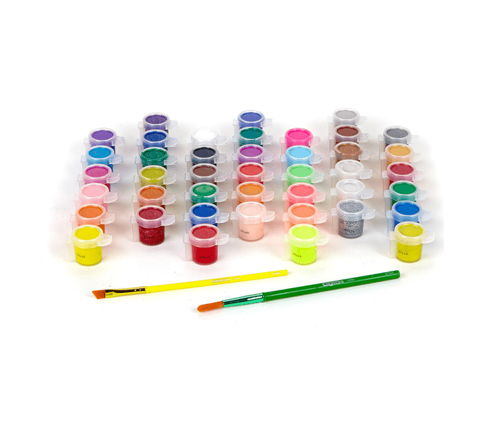 42 Colors Washable Kids Paint Pot With Brush STATIONERY by CRAYOLA at Sundora