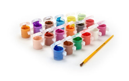 18 Colors Washable Kids Paint Pot With Brush PAINT SET by CRAYOLA at Sundora