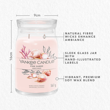 PINK SANDS SIGNATURE JAR CANDLE by YANKEE CANDLE at Sundora