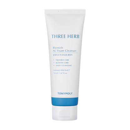 THREE-HERB BLEMISH AC FOAM CLEANSER CLEANSER by TONYMOLY at Sundora