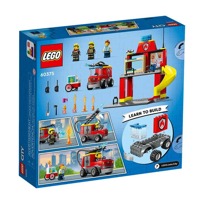 60375 FIRE STATION AND FIRE TRUCK TOYS by LEGO at Sundora