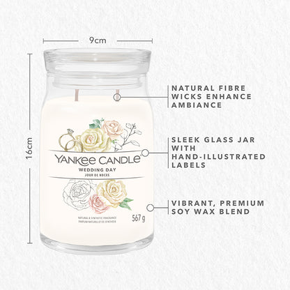 WEDDING DAY SIGNATURE JAR CANDLE by YANKEE CANDLE at Sundora
