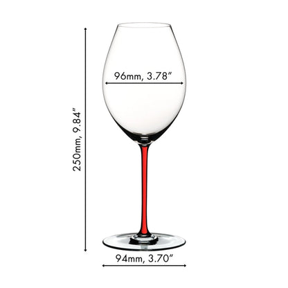 Fatto A Mano Old World Syrah Glass- Red