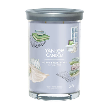A CALM &amp; QUIET PLACE SIGNATURE TUMBLER CANDLE CANDLE by YANKEE CANDLE at Sundora