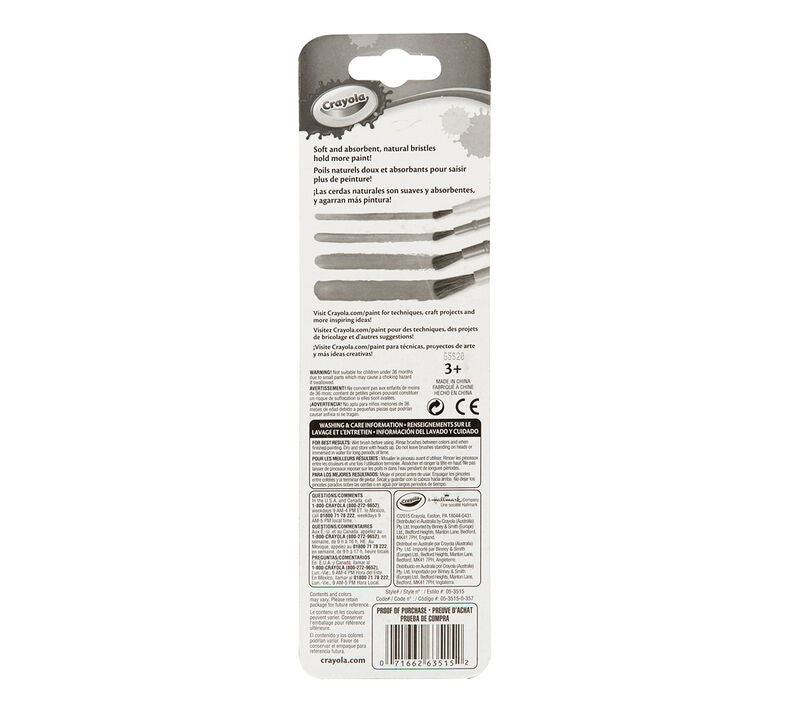 Paint Brushes 4Pcs STATIONERY by CRAYOLA at Sundora
