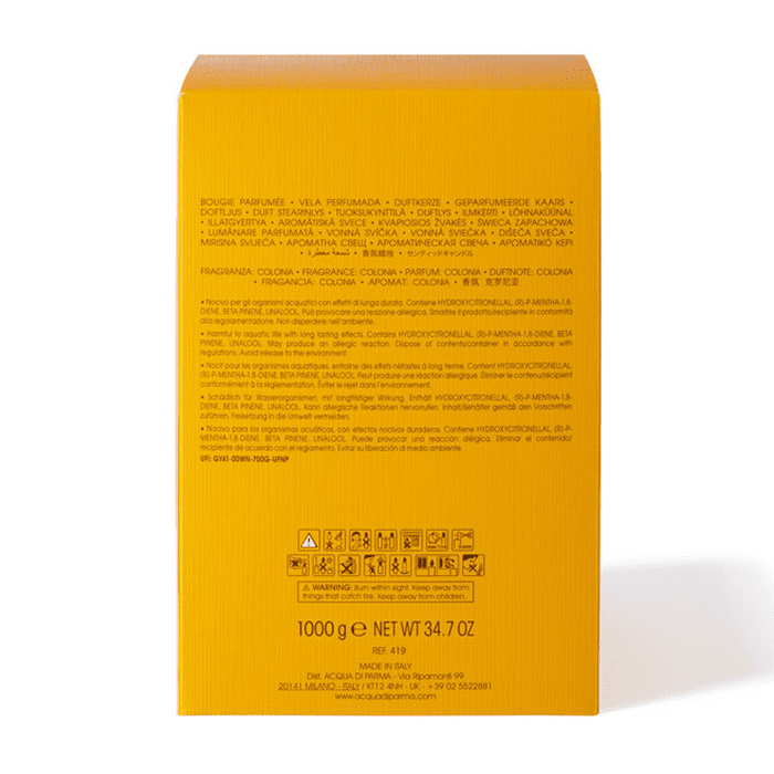 YELLOW CUBE GIALLO CANDLE CANDLE by ACQUA DI PARMA at Sundora