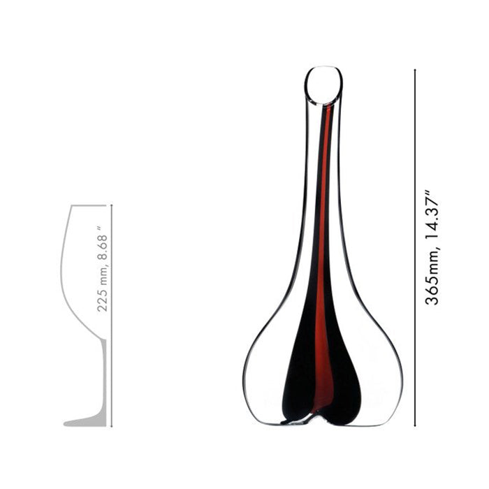 Black Tie Smile Decanter - Red