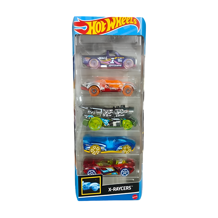 X-Raycers Die Cast Cars Pack of 5 Vehicles