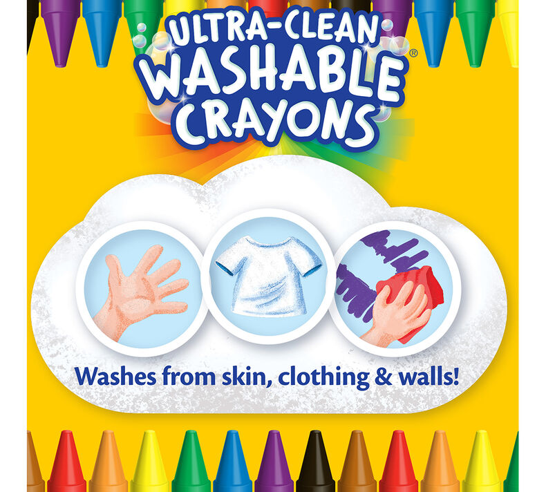Ultra-Clean Washable Crayons, 24 Count CRAYON by CRAYOLA at Sundora