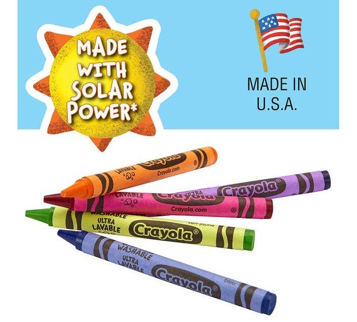 Ultra-Clean Washable Crayons, 24 Count CRAYON by CRAYOLA at Sundora