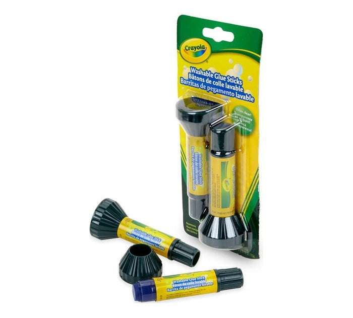 Washable Glue Sticks 2Pcs 16G STATIONERY by CRAYOLA at Sundora