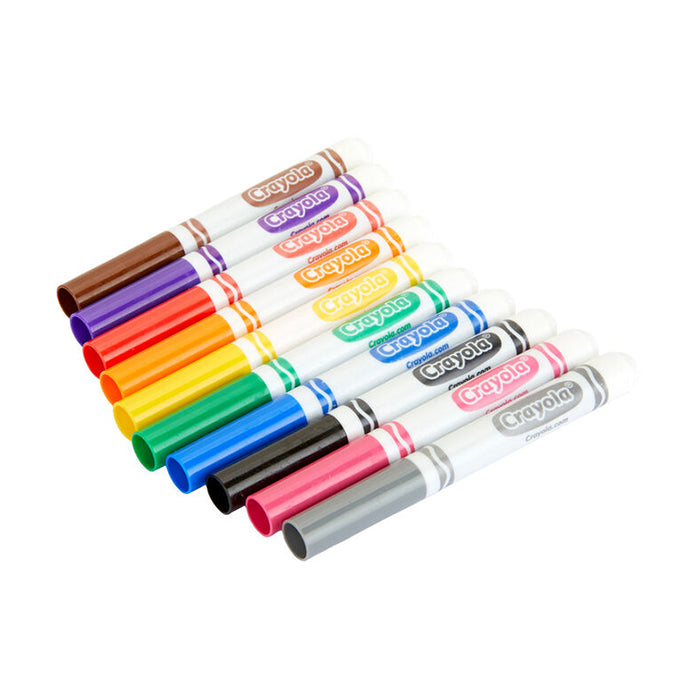 BROAD LINE MARKERS, CLASSIC COLORS, 10 COUNT MARKERS by CRAYOLA at Sundora