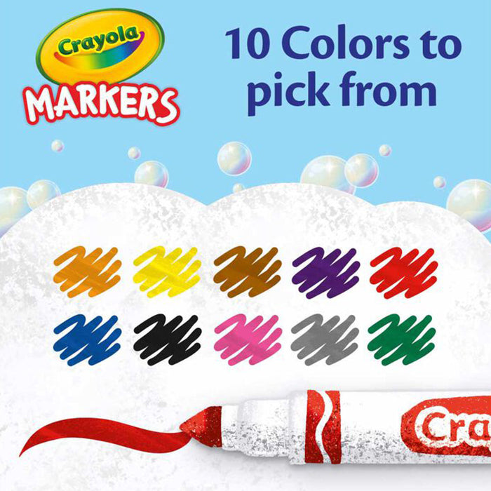 BROAD LINE MARKERS, CLASSIC COLORS, 10 COUNT MARKERS by CRAYOLA at Sundora