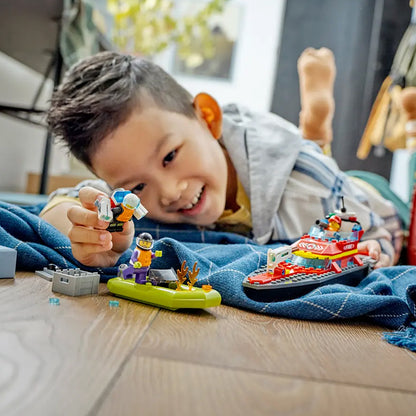 60373 FIRE RESCUE BOAT TOYS by LEGO at Sundora