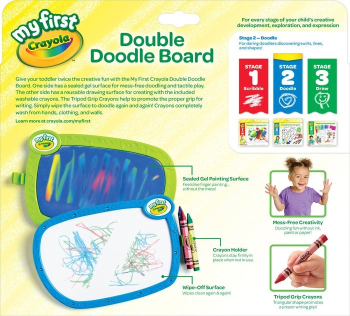 My First Double Doodle Board STATIONERY by CRAYOLA at Sundora