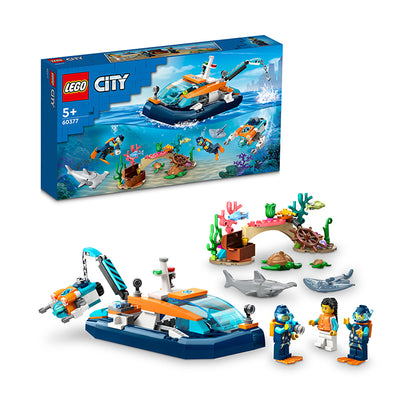60377 EXPLORER DIVING BOAT TOYS by LEGO at Sundora