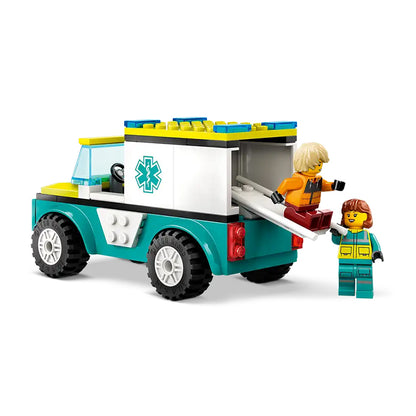 60403 EMERGENCY AMBULANCE AND SNOWBOARDER TOYS by LEGO at Sundora