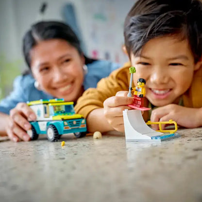 60403 EMERGENCY AMBULANCE AND SNOWBOARDER TOYS by LEGO at Sundora